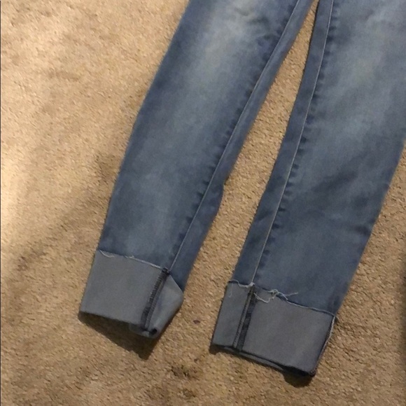 Tractr Stylish Light Wash Cuffed Skinny Jeans. size 14 👖🖤⭐️ - Picture 2 of 5